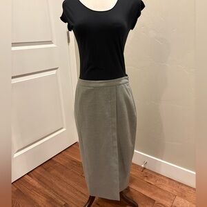 Elegant Banana Republic Business Midi/Maxi Gray Women's Skirt Size 10 EUC